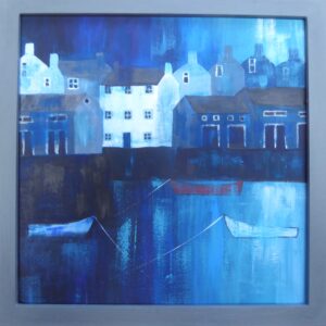Harbour Blues, red boat